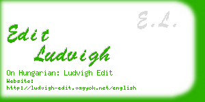 edit ludvigh business card